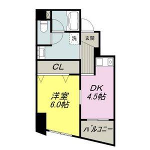 1DK 間取り図