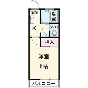1K 間取り図