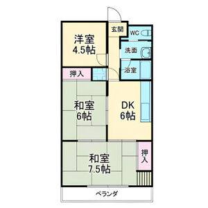 3DK 間取り図