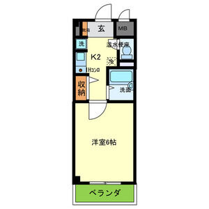 1K 間取り図