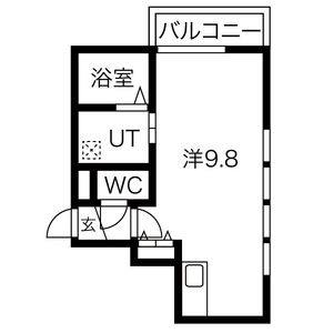 ワンルーム 間取り図