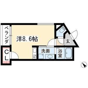 ワンルーム 間取り図