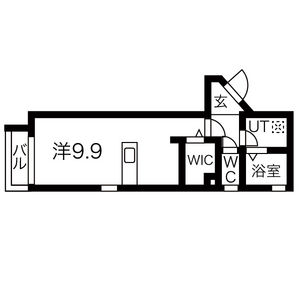 ワンルーム 間取り図