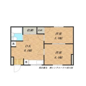 2DK 間取り図