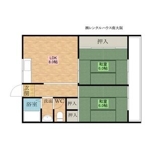 2DK 間取り図