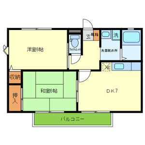 2DK 間取り図