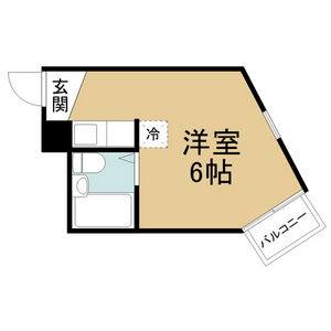 ワンルーム 間取り図