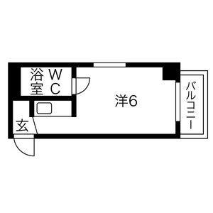 ワンルーム 間取り図