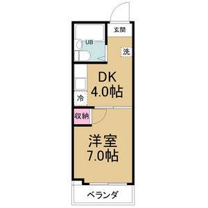 1K 間取り図