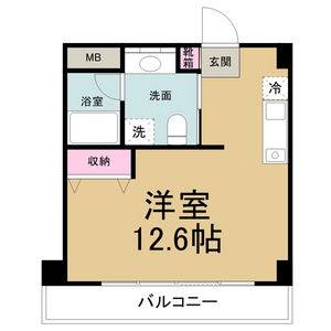 ワンルーム 間取り図