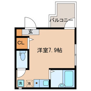 ワンルーム 間取り図