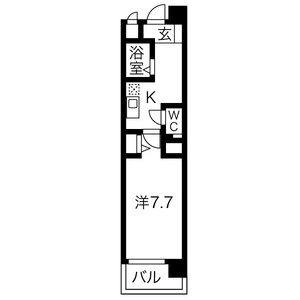 1K 間取り図