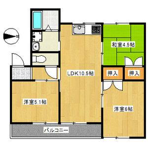 3LDK 間取り図