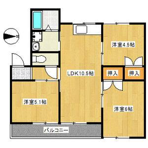 3LDK 間取り図