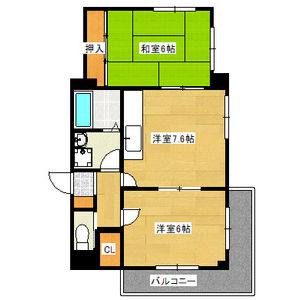 2DK 間取り図