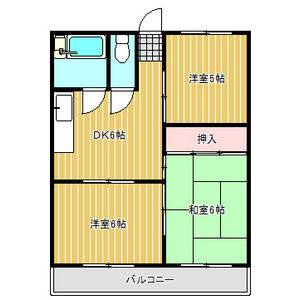 3DK 間取り図