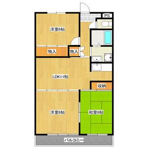 3LDK 間取り図