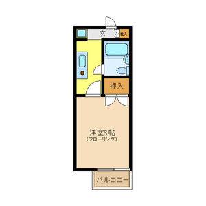 1K 間取り図