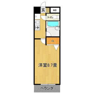 1K 間取り図