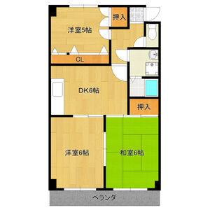 3DK 間取り図