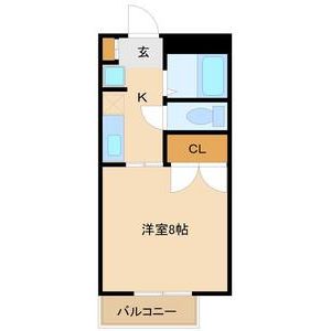 1K 間取り図