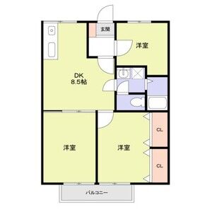 3LDK 間取り図
