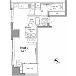 ワンルーム 間取り図