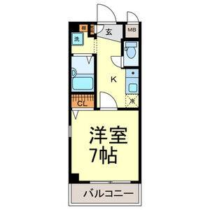 1K 間取り図