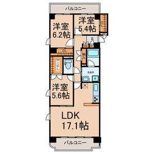 3LDK 間取り図