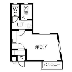 ワンルーム 間取り図