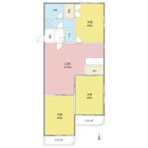 3LDK 間取り図
