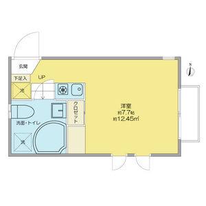ワンルーム 間取り図