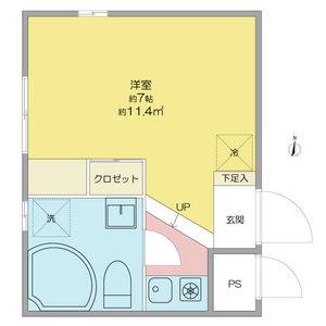 ワンルーム 間取り図