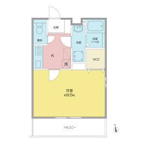 1DK 間取り図