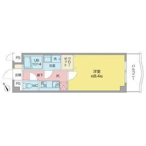 1K 間取り図