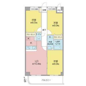 3LDK 間取り図