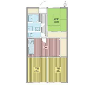 3DK 間取り図
