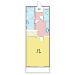 1K 間取り図