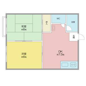 2DK 間取り図