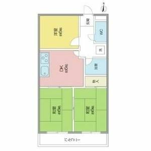 3DK 間取り図