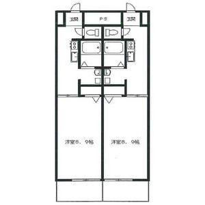 1DK 間取り図