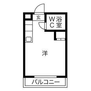 ワンルーム 間取り図