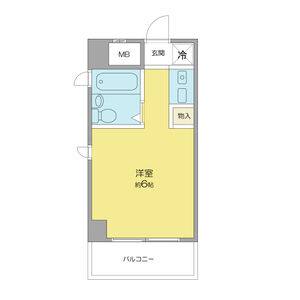 ワンルーム 間取り図