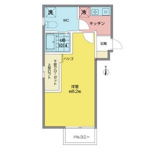 1K 間取り図