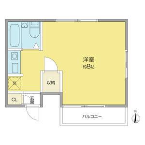 ワンルーム 間取り図
