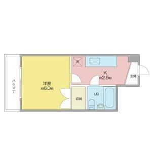 1K 間取り図