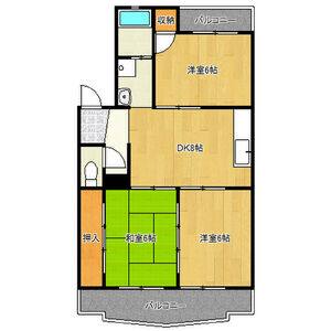 3DK 間取り図
