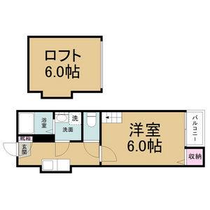 1K 間取り図