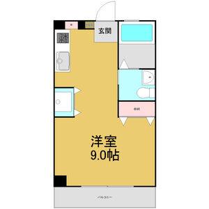 ワンルーム 間取り図