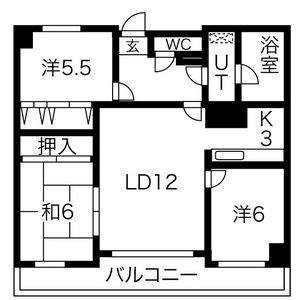 3LDK 間取り図